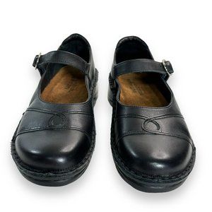 NAOT Mary Jane Black Leather Buckle Strap Comfort NEW EU 38/US 7/US 7.5